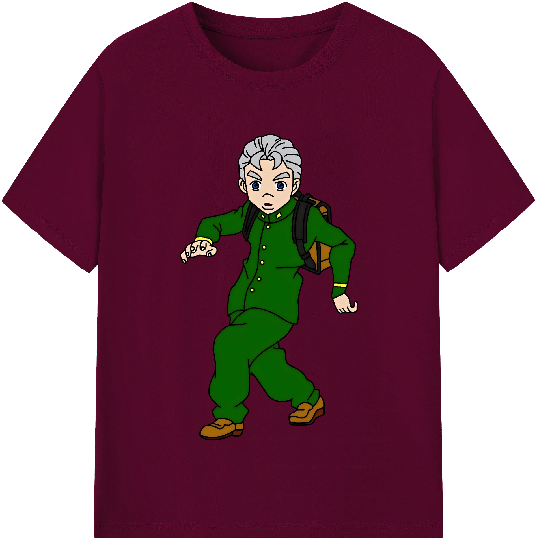 （画像用） ジョジョの奇妙な冒険 広瀨康一 JoJo's Bizarre Adventure Hirose Koichi レディースカジュアルプリントTシャツ（綿100％）